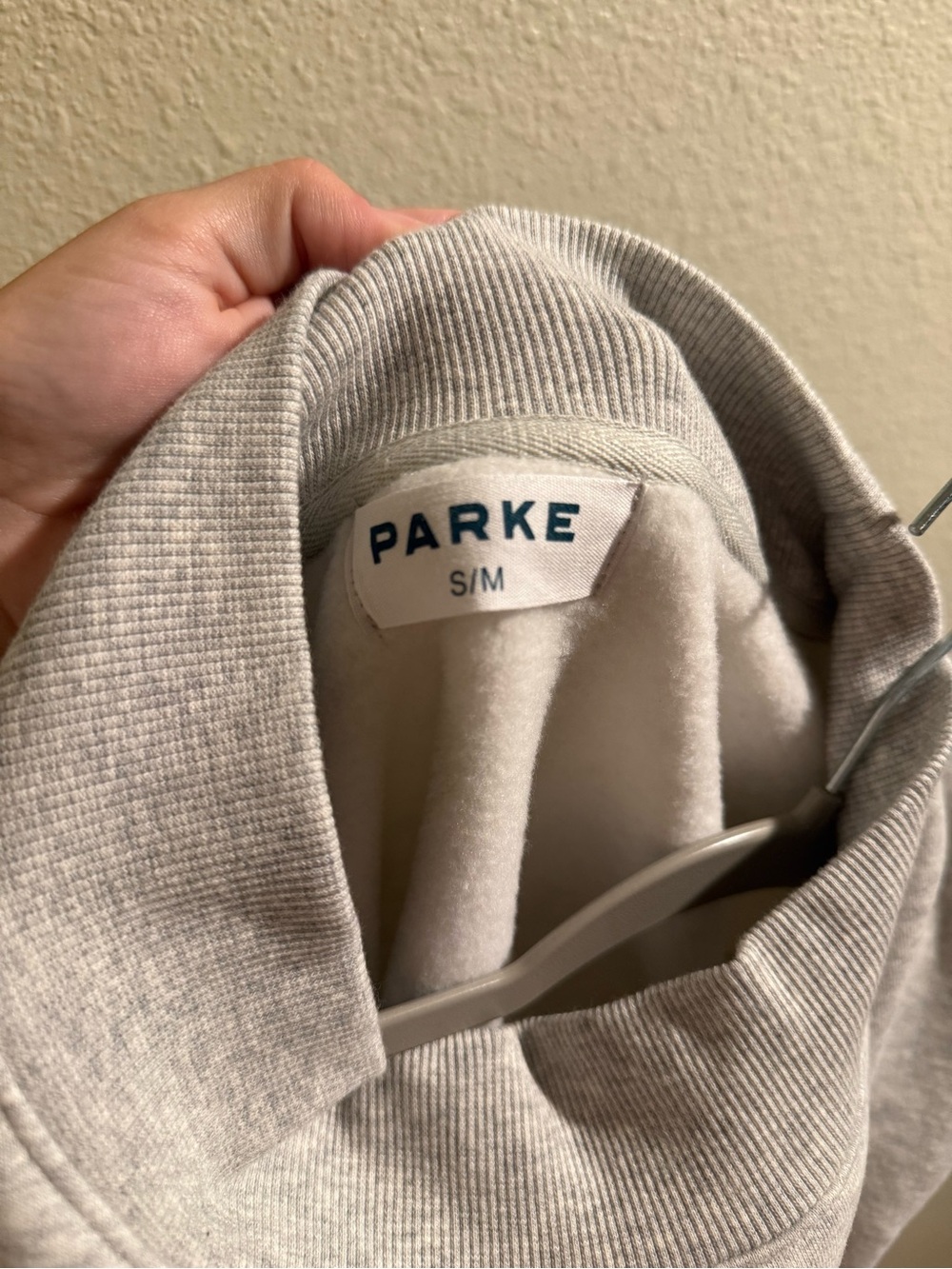 PARKER White Hoodie with Red and Navy Logo - Picture 6 of 8